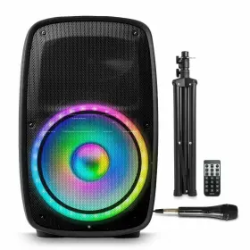 Ion 697333826171 Total Pa Glow Max Bluetooth Speaker System Microphone Stand And Party Lights