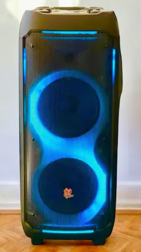 Sh-1120 Iphoenix Dual 10 Inch Bluetooth Speaker With Wireless Microphone Rechargeable And More