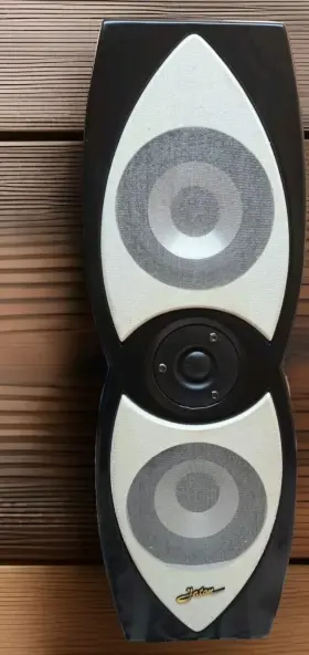 Hd-441 Jaton Loud Speakers Monitor/ Computer Pair Black Gloss
