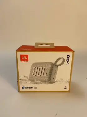 Jbl 050036399319 New Go 4 Portable Waterproof Bluetooth Speaker White Jblgo4whtan