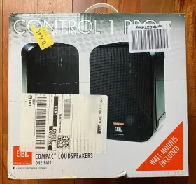 Jbl 050036903486 Pair Control 1 Pro Compact Speakers - New In Original Packaging