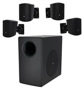 Jbl 050036905213 C50pack Commercial Subwoofer 4 Satellite Speakers For Restaurant/bar/cafe