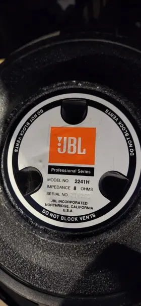 2241h Jbl 2241 Hpl 8 Ohm 18 Inch Subwoofer Speaker
