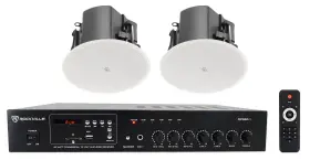 Rcs80-1 Jbl 412c/t 2 Control 3 Inch Commercial 70v Ceiling Speakers For Restaurant/bar Amp