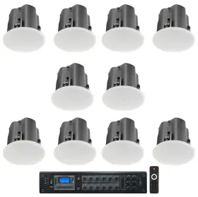 Rcs350-6 Jbl 414c/t 12 Control 4 Inch Commercial 70v Ceiling Speakers Amp For Restaurant/bar
