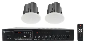 Rcs80-1 Jbl 414c/t 2 Control 4 Inch Commercial 70v Ceiling Speakers Amp For Restaurant/bar