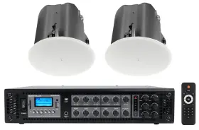 Rcs180-6 Jbl 418c/t 2 Control 8 Inch Commercial 70v Ceiling Speakers Amp For Restaurant/bar