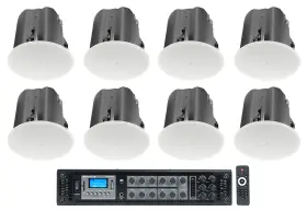 Rcs650-6 Jbl 418c/t 8 Control Inch Commercial 70v Ceiling Speakers Amp For Restaurant/bar