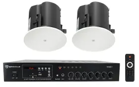Rcs80-1 Jbl 424c/t 2 Control 4 Inch Commercial 70v Ceiling Speakers Amp For Restaurant/bar