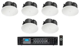 Rcs180-6 Jbl 424lp 6 Control 4 Inch Low Profile 70v Commercial In-ceiling Speakers Amplifier