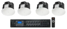 Rcs350-6 Jbl 426c/t 4 Control 6.5 Inch Commercial 70v Ceiling Speakers Amp For Restaurant