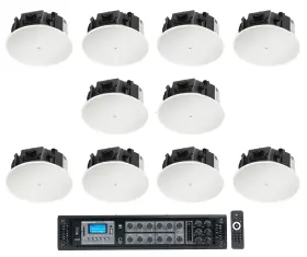 Rcs650-6 Jbl 426lp 10 Control 6.5 Inch Low Profile 70v Commercial In-ceiling Speakers Amp