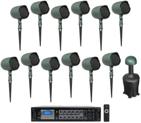Rcs350-6 Jbl 613817126988 12 Jbl-gsf3-gn 3 Inch Landscape Ground Stake 70v Commercial Speakers 8 Sub Amp