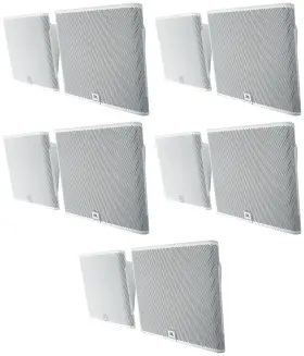 Slp12 Jbl 613817128715 10 Slp12/t Wh White Low-profile On Wall Mount 3 Inch 70v Commercial Speakers