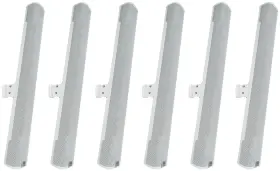 Col800-wh Jbl 613817130350 6 32 Inch White 70v Commercial Slim Column Wall Mount Array Speakers