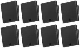 Slp12 Jbl 613825730436 8 Slp12/t-bk Sleek Low-profile On Wall Mount 3 Inch 70v Commercial Speakers