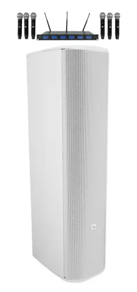 70je-1-wh Jbl Rwm-66 Cbt White 500w Extension For 70j-1 Line Array Speaker 6 Mics