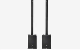 Jbl 726667945200 Prx One Powered Column Array Pa With Mixer And Dsp Pair Covers Carts
