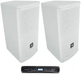 Xls1502 Jbl Ac16-wh 2 Ac16 White 6 Inch 640 Watt 2-way 16 Ohm Passive Wall Mount Speakers Crown Amp