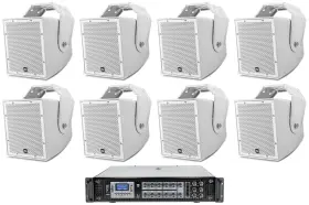 Rcs1000-6 Jbl Awc62 8 6.5 Inch 120w Indoor/outdoor 70v Surface Mount Commercial Speakers Amp