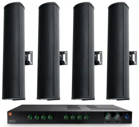 Csma2120 Jbl Csma 2120 2 X 120w Commercial 70v Amplifier 4 Column Line Array Speakers
