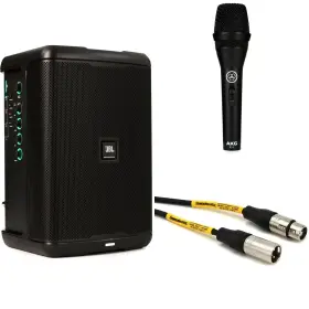 Eon1comp3sbn1 Jbl Eon One Compact Portable Pa Speaker And Akg P3 S Dynamic Vocal Microphone