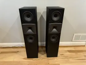 Hls620 Jbl Tower Speakers Pair Refoamed Tested Working Dual 6.5 Inch Woofer Hls