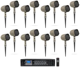 Rcs350-6 Jbl Jbl-gsf3-tn 16 Gsf3-tn 6.5 Inch Landscape Ground Stake/wall 70v Commercial Speakers Amp