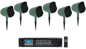 Rcs180-6 Jbl Jbl-gsf6-gn 6 Gsf6-gn 6.5 Inch Landscape Ground Stake/wall Mount 70v Commercial Speakers Amp