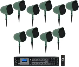 Rcs350-6 Jbl Jbl-gsf6-gn 10 Gsf6-gn 6.5 Inch Landscape Ground Stake/wall 70v Commercial Speakers Amp
