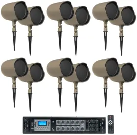 Rcs650-6 Jbl Jbl-gsf6-tn 12 Gsf6-tn 6.5 Inch Landscape Ground Stake/wall 70v Commercial Speakers Amp
