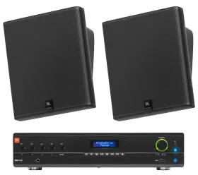 Rcs80-1 Jbl Jbl-slp12/t-bk 2 Slp12/t-bk Sleek Low-profile On Wall Mount 3 Inch 70v Commercial Speakers Amp