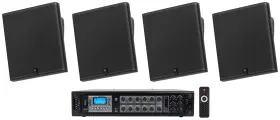 Rcs180-6 Jbl Jbl-slp14/t-bk 4 Slp14/t-bk Sleek Low-profile On Wall Mount Inch 70v Commercial Speakers Amp