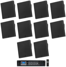 Rcs350-6 Jbl Jbl-slp14/t-bk 10 Slp14/t-bk Sleek Low-profile On Wall Mount 4 Inch 70v Commercial Speakers Amp