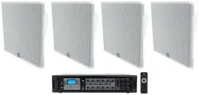 Rcs180-6 Jbl Jbl-slp14/t-wh 4 Slp14/t-wh Low-profile On Wall Mount White Inch 70v Commercial Speakers Amp