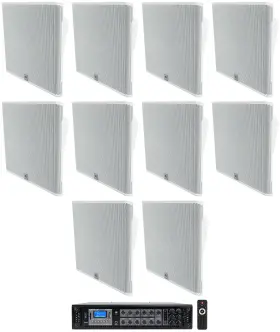 Rcs350-6 Jbl Jbl-slp14/t-wh 10 Slp14/t-wh Low-profile On Wall Mount White 4 Inch 70v Commercial Speakers Amp