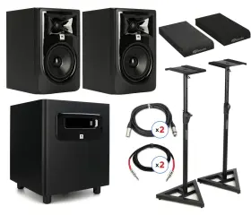 Lsr305stubun Jbl 305p Mkii 5-inch Powered Studio Monitor Bundle