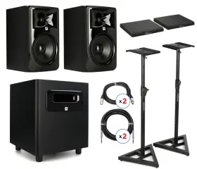 Lsr308stubun Jbl 308p Mkii 8-inch Powered Studio Monitor Bundle