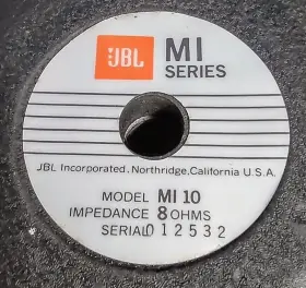 Mi-10 Jbl Mi 10 - 8 Ohm Inch Speaker Mid-80s Tested Kicking Sound