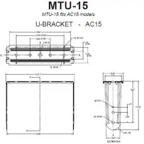 Mtu-15-wh Jbl U Bracket For Ac15