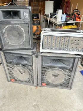 Xr600c Jbl Sr4725 Pa Speaker Lot Peavey 112 Hs