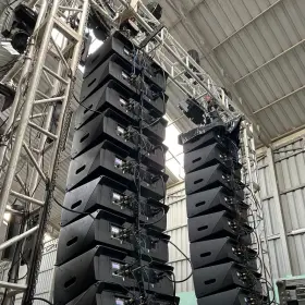 Srx9100 Jbl Pro/concert Speakers With Suspended On Stage Truss Complete Square