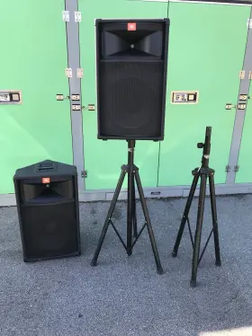 Tr105 Jbl Pair Of Pa Speaker 15 Inch Tr Series With Stand