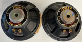 Jw10 Jensen Pair Of 4-ohm 10 Inch Bass Speakers Guitar Amp