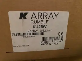 Ku26w K-array White Ultra-slim Subwoofer