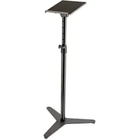 26754 K&m Topline Monitor Stand With Tiltable Shelf - Black