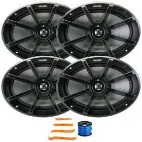 2-40ps692-50ft16g Kicker 4x 40ps692 6x9 Inch 180w Max 2-ohm Atv/motorcycle Speakers Speaker Wire