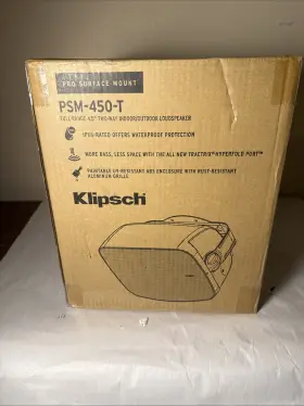Psm-450-t Klipsch 1072002 4.5 Inch Two-way Black Commercial Surface Mount Loudpeaker