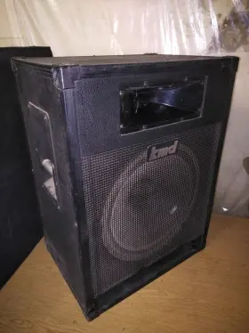Se15-200 Kmd Vintage 8 Ohms/200w P.a. Speaker Cabinet 15 Working Horn Not Wkg