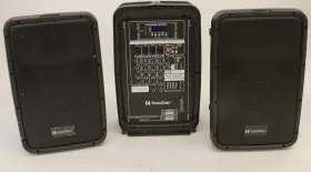 Knox 196271596790 Gear 8-inch Active Loudspeakers Combo Set With Usb Sd And Bluetooth